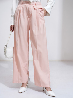 Tokyo Talkies Regular Fit Women Pink Trousers