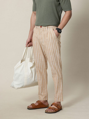 Mr Bowerbird Regular Fit Men Beige Trousers