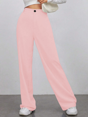 Toochki Regular Fit Women Pink Trousers