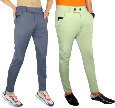 SK Clasy Slim Fit Men Multicolor Trousers