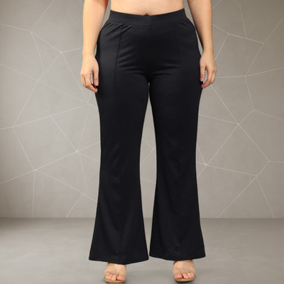 Anitafashion Loose Fit Women Black Trousers
