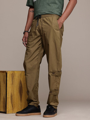 Roadster Loose Fit Men Green Trousers