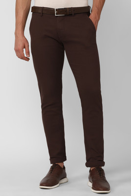 PETER ENGLAND Skinny Fit Men Brown Trousers