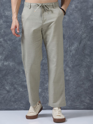 Roadster Relaxed Men Green Trousers