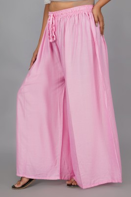 farukhi creation Flared Women Pink Trousers