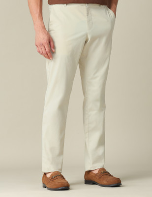 U.S. POLO ASSN. Regular Fit Men White Trousers