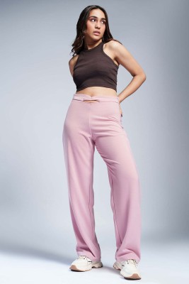 Freakins Straight Fit Women Pink Trousers