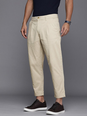 WROGN Regular Fit Men Beige Trousers