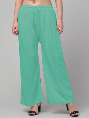 FamBee Relaxed Women Light Blue Trousers