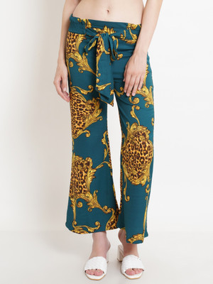 POPWINGS Regular Fit Women Green Trousers