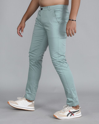 Tanip Slim Fit Men Light Blue Trousers