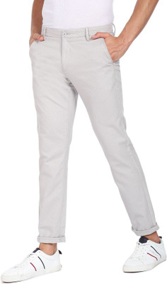 ARROW Regular Fit Men Grey Trousers