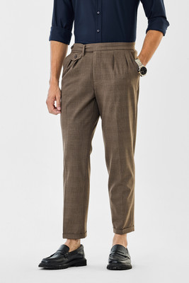 Snitch Slim Fit Men Brown Trousers