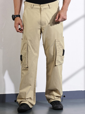 THOMAS SCOTT Relaxed Men Khaki Trousers