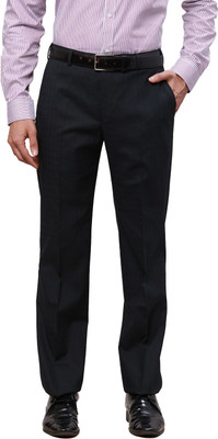 PARK AVENUE Regular Fit Men Blue Trousers