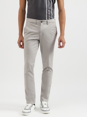 United Colors of Benetton Slim Fit Men Grey Trousers