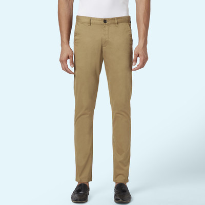 Byford by Pantaloons Slim Fit Men Khaki Trousers