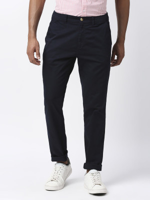 THOMAS SCOTT Slim Fit Men Blue Trousers
