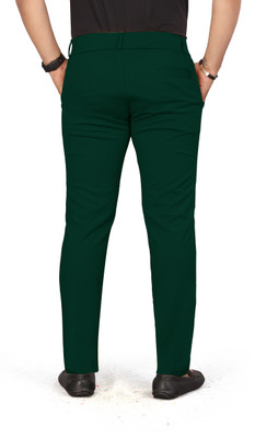 Nortex Slim Fit Men Green Trousers