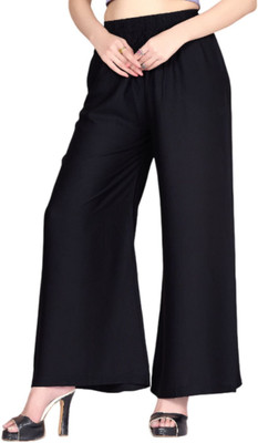 Vivika Flared Women Black Trousers