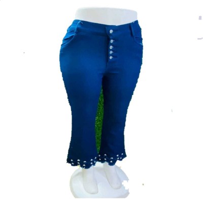 Joyfull Regular Fit Women Blue Trousers