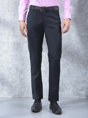 Canary London Slim Fit Men Dark Blue Trousers