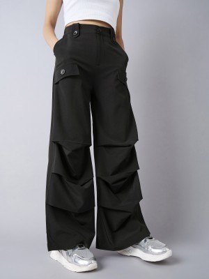 Noh.Voh - SASSAFRAS Kids Straight Fit Girls Black Trousers