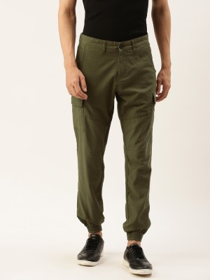 iVOC Slim Fit Men Green Trousers