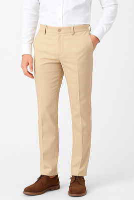 UCV Regular Fit Men Beige Trousers