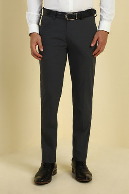 Allen Solly Slim Fit Men Grey Trousers