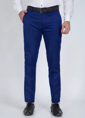 Sucheh Gwalior Regular Fit Men Blue Trousers