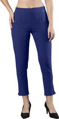Femmora Comfort Fit Women Blue Trousers