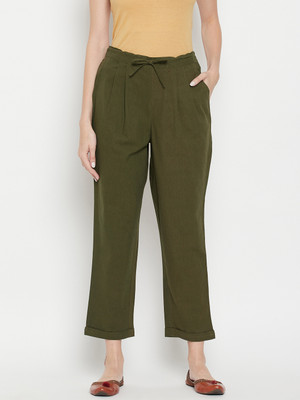 KG TRENZ Relaxed Women Green Trousers