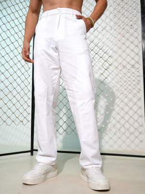 HIGHLANDER Loose Fit Men White Trousers