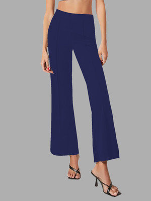 Dream Beauty Fashion Regular Fit Women Dark Blue Trousers