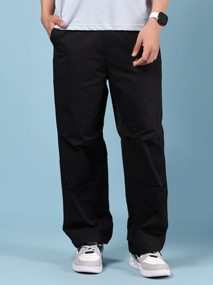 V-MART Loose Fit Men Black Trousers