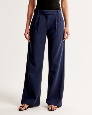 FNOCKS Flared Women Dark Blue Trousers