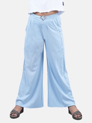 KiddoPanti Girls Light Blue Trousers