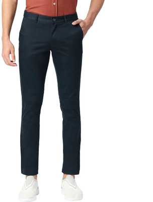 BASICS Tapered Men Blue Trousers