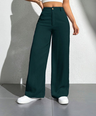 NUCOUTHS Regular Fit Women Green Trousers