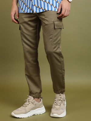 HIGHLANDER Regular Fit Men Khaki Trousers