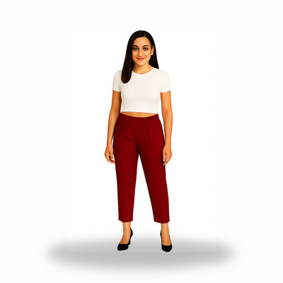 seemati Regular Fit Women Blue Trousers