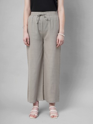 fithub Regular Fit Women Grey Trousers