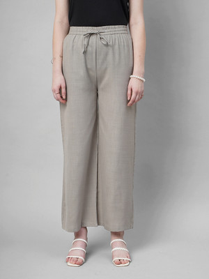 SENGROW Regular Fit Women Grey Trousers