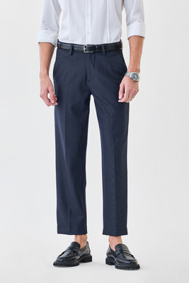 Snitch Regular Fit Men Dark Blue Trousers