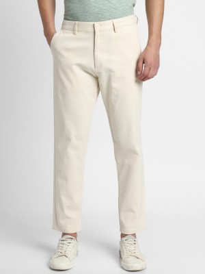 Dennis Lingo Regular Fit Men Cream Trousers