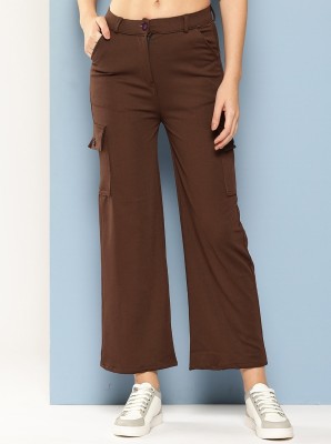 METRONAUT Regular Fit Girls Polyester Brown Trousers