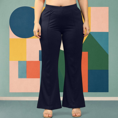 nitafashion Loose Fit Women Dark Blue Trousers