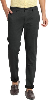 TURTLE Tapered Men Black Trousers