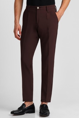 Allen Solly Slim Fit Men Brown Trousers